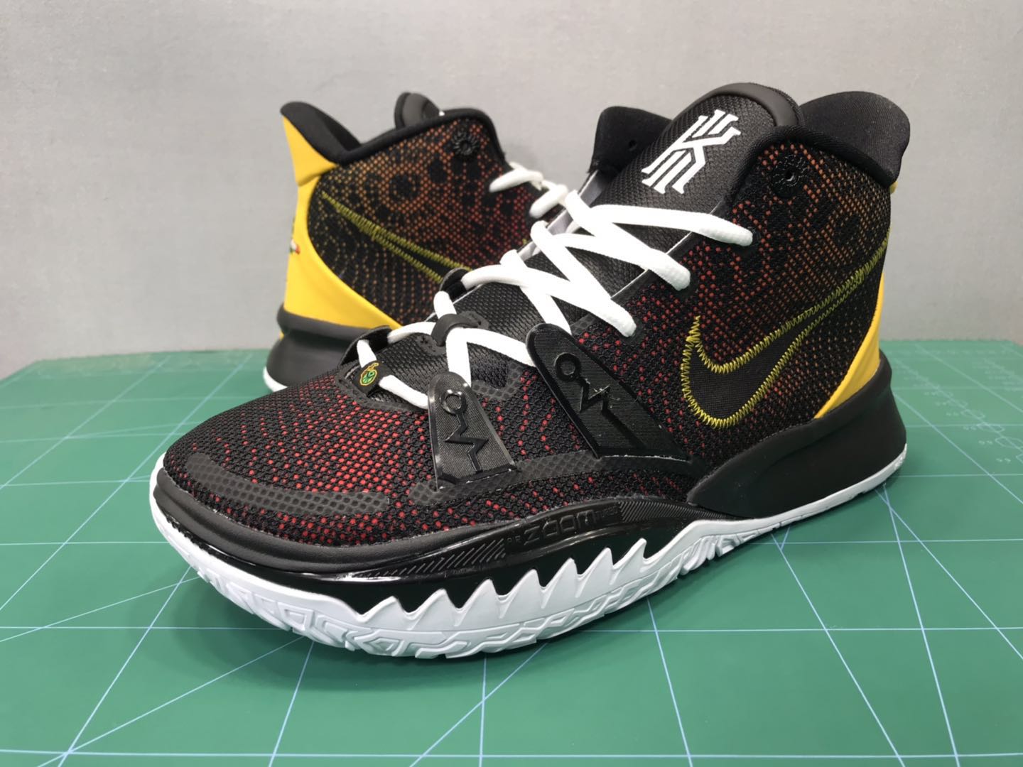 2020 Nike Kyrie Irving 7 Black Red Yellow - Click Image to Close